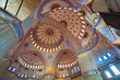 Inside the islamic Blue mosque in Istanbul, Turkey Inside the islamic Blue mosque in Istanbul, Turkey