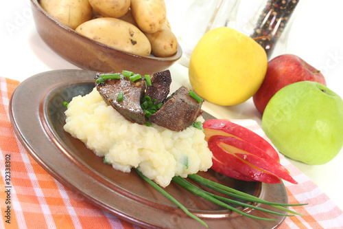 Foto: gebratene Leber gebratene Leber