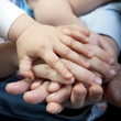 Family hands