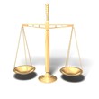 Brass antique scales - 3D