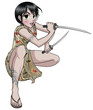 Female Warrior from Far East Female Warrior from Far East