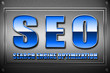 SEO Searchengineoptimization metal blue SEO Searchengineoptimization metal blue