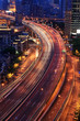traffic in city at night
