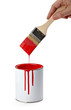 paint color tin can and brush paint color tin can and brush