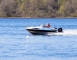 motorboat on the river
