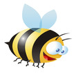 Ilustracion comica de una Abeja Ilustracion comica de una Abeja