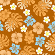 Seamless tropical pattern