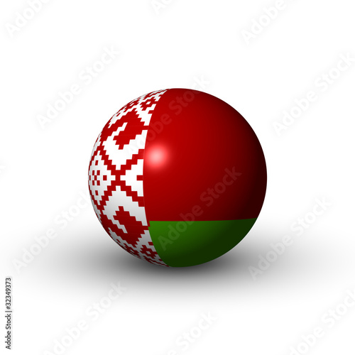Illustration: Flagge Weißrussland Flagge Weißrussland