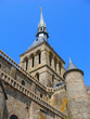 Spire of the abbey of Mont Saint Michel, France