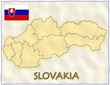 Slovakia political division national emblem flag map Slovakia political division national emblem flag map