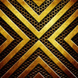 metal plate with warning stripe