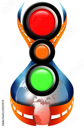 Illustration: Street traffic lights Street traffic lights