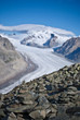 aletsch glacier in shalow dof