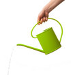 Foto: hand holding watering can isolated hand holding watering can isolated