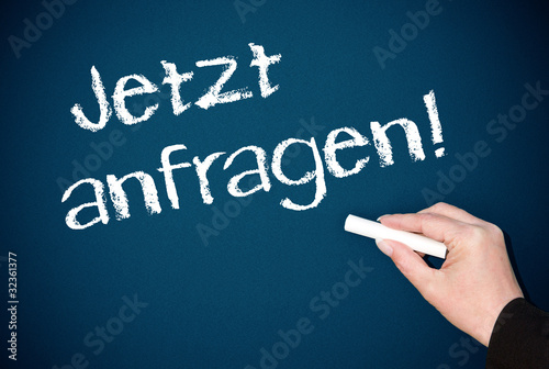 Illustration: Jetzt anfragen ! - Business Konzept Jetzt anfragen ! - Business Konzept