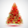 Albero di Natale con palline - Christmas tree with balls