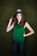 Bored Woman With Tiara