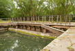 handbetriebene alte Schleuse bei Niedrigwasser