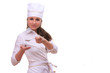 Beautiful cooking woman