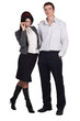 Couple man woman together isolated