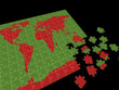 puzzle map of the world