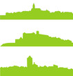 silhouettes villages de france
