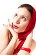 woman in red