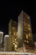 Skyscrapers at night in Las Vegas Skyscrapers at night in Las Vegas