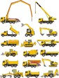 set of a  building machines