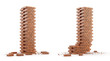 3D font build out of bricks based on the OpenSans font