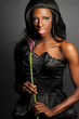 Photo: Drag Queen With Dark Flower Drag Queen With Dark Flower