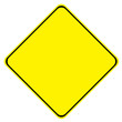 Yellow Blank Sign