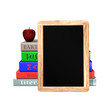 Blackborad and books Blackborad and books