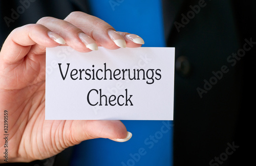 Foto: Versicherungs Check - Visitenkarte Versicherungs Check - Visitenkarte
