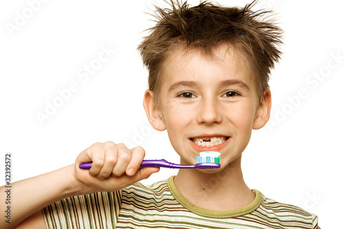 Photo: Child brushing teeth Child brushing teeth