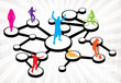 Social Media Connections Diagram