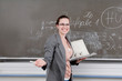 Professorin an der Tafel