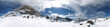 Panorama Landschaft im Winter der Dolomiten