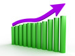 The graph of growth of purple №2