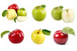 Insieme di mele fresche Insieme di mele fresche