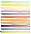 Watercolor banners