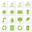iconset 1 - quadratische buttons grün - Erneuerbare Energien