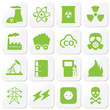 iconset 2 - quadratische buttons grün - Fossile Energien