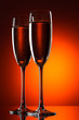 Pair of champagne flutes