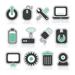 computer contour icons