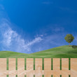 Wooden fence