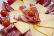 Cheese and meat plate