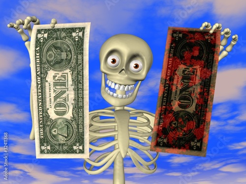 Illustration: Cartoon - money laundering Cartoon - money laundering