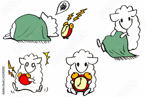 Illustration: sheep-awake sheep-awake