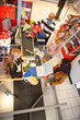 Shop assistant with customer